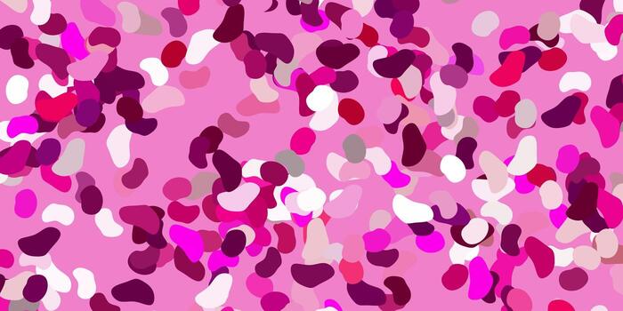 Light pink vector background with random forms