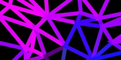 Dark pink blue vector abstract triangle background