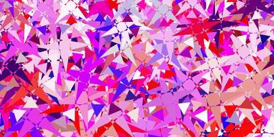 Light Pink Red vector pattern with polygonal shapes