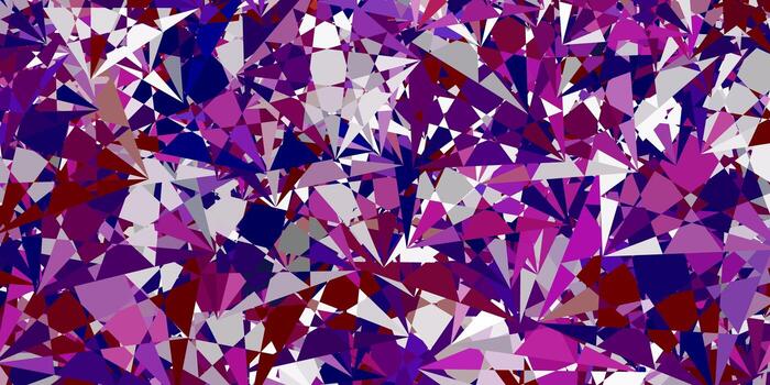 Light Pink Red vector backdrop with triangles lines