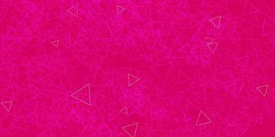 Dark Pink vector texture with random triangles