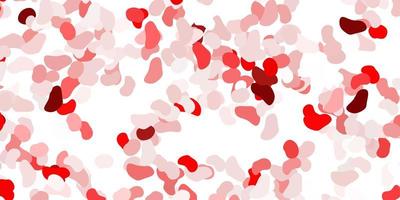 Light orange vector pattern with abstract shapes
