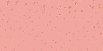 Light orange vector natural backdrop with flowers