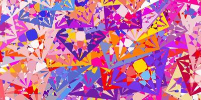 Fondo de vector multicolor claro con formas poligonales