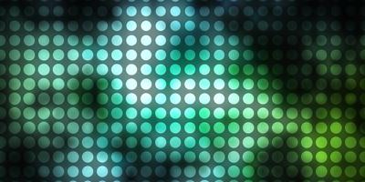 Light Blue Green vector background with circles