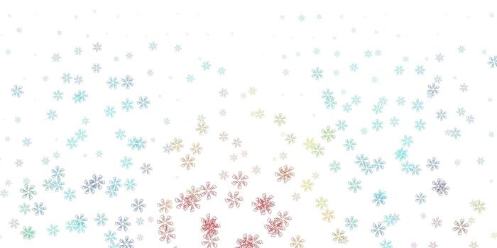 Light multicolor vector abstract backdrop with leaves