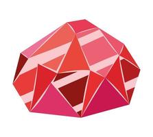 red ruby icon vector