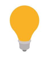 light bulb isolated vector