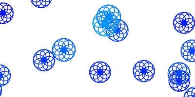 Light BLUE vector background with bubbles