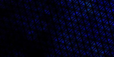 Dark BLUE vector template with crystals triangles