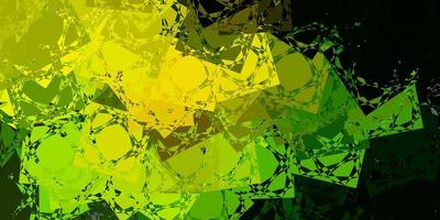 Light Green Yellow vector layout with triangle forms