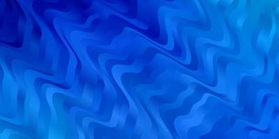 Light BLUE vector pattern with curved lines