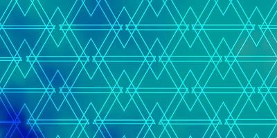 Light BLUE vector pattern with lines triangles