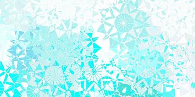 Light blue vector template with ice snowflakes