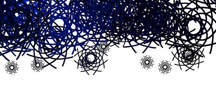 Light BLUE vector background with random forms