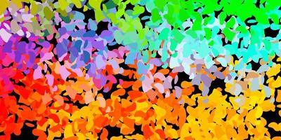 Light multicolor vector backdrop with chaotic shapes