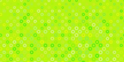 Light green yellow vector backdrop with virus symbols