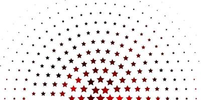 Light Red vector pattern with abstract stars