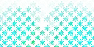 Light Green vector pattern with coronavirus elements