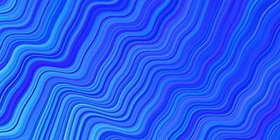 Light BLUE vector background with curved lines