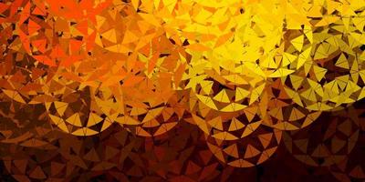 Dark green yellow vector background with polygonal forms