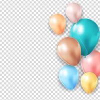 Realistic 3d balloon for party, holiday background. Vector Illustration EPS10