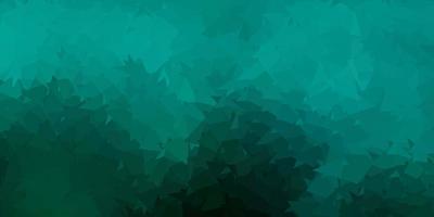 Dark green vector triangle mosaic background