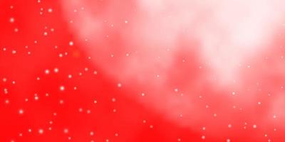 Light Red vector layout with bright stars