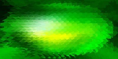 Light green yellow vector triangle mosaic design