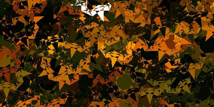 Light Green Yellow vector background with polygonal forms