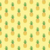 Pineapple Seamless Pattern Background. Vector Illustration