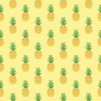 Pineapple Seamless Pattern Background. Vector Illustration