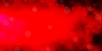 Dark Red vector pattern with circles