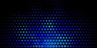 Dark BLUE vector template with circles