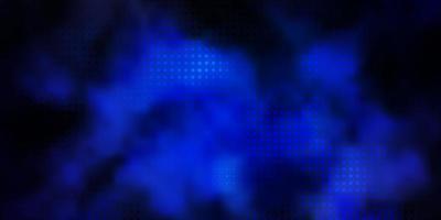 Dark BLUE vector texture with circles