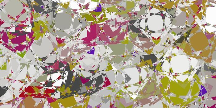 telón de fondo de vector gris claro con líneas de triángulos