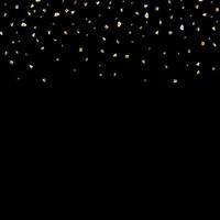 Abstract Golden Confetti Isolated on White Background. Vector Illustration EPS10