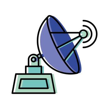 antenna icon isolated vector design