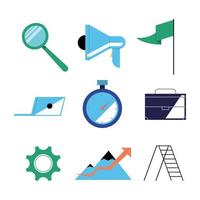 Seo icon collection vector design