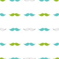 Mustache Seamless Pattern, Father s Day Background Vector Illustration
