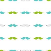 Mustache Seamless Pattern, Father s Day Background Vector Illustration