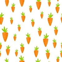 Seamless Carrot pattern for banner, poster, card, invitation and scrapbook. Vector Illustration