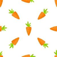 Seamless Carrot pattern for banner, poster, card, invitation and scrapbook. Vector Illustration