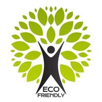 Eco Friendly Tree Simple Abstract Icon. Vector Illustration