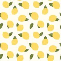 Abstract Lemon Seamless Pattern Background Vector Illustration