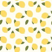 Abstract Lemon Seamless Pattern Background Vector Illustration