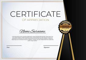 Certificate template Background. Award diploma design blank. Vector Illustration