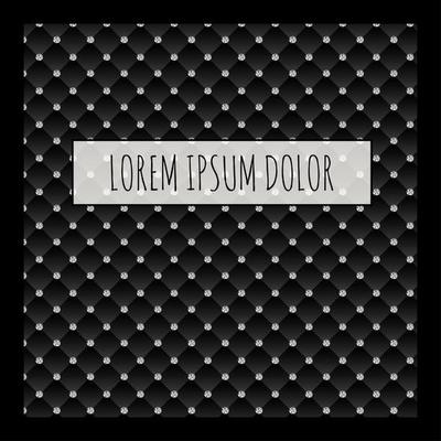 Abstract Luxury Pattern with Frame and Sample Text. Vector Illustration