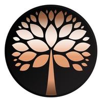 Tree Simple Abstract Icon. Vector Illustration