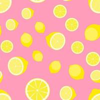 Abstract Lemon Seamless Pattern Background Vector Illustration